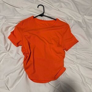 Orange crop top